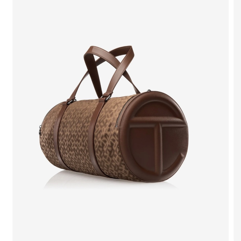 NWT Telfar Brown Jaquard Duffel Bag